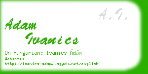 adam ivanics business card